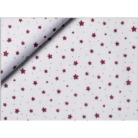 Pannolenci bianco con stampa a stelle nere - 30x30cm