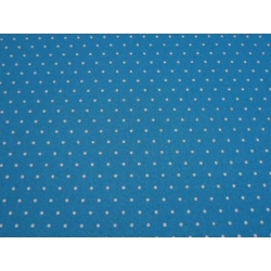 SCAMPOLO CM 40X180 PANNOLENCI STAMPATO AZZURRO POIS BIANCHI