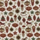 TESSUTO COTONE FANTASIA DECOR NATALE ROSSO