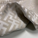 TESSUTO JACQUARD LABIRINTO FONDO BEIGE H. CM 340