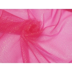 SCAMPOLO CM 35X150 TULLE MADREPERLA FUXIA FLUO